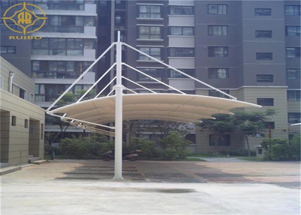 Buy cheap 24*6M Single Cantilever Portable Car Shade Structures Waterproof UV Resistance from wholesalers