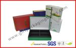 Offset printed Tea / Moon Cake Gift Packaging Box , Customized 157g Printing