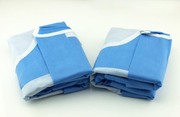 Buy cheap Non Woven Disposable Medical Gowns Long Sleeve Dustproof Water Resistant from wholesalers