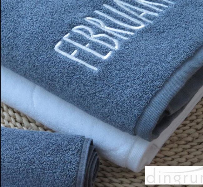 Comfortable Organic Cotton Bath Towels Non Toxic Reactive Printing Style