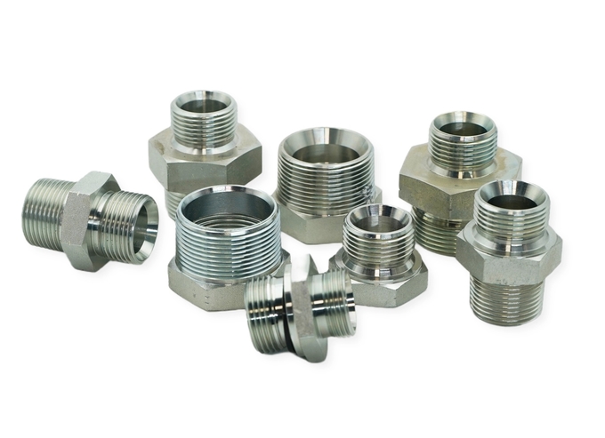 OEM Stainless steel Hydraulic Hose Fittings With NPT JIC SAE BSP METRIC ORFS Thread 2