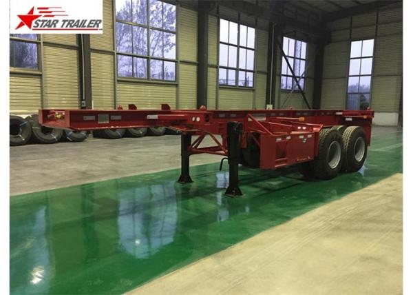 Buy cheap Large Capacity Container Skeletal Trailers , Heavy Duty Gooseneck Container Trailer from wholesalers