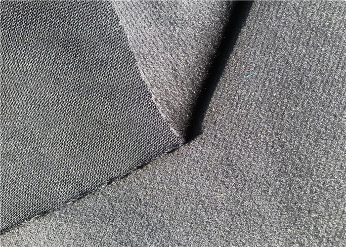 200GSM Warp Knitted Brushed Poly Tricot Fabric Blue Colour For Garment