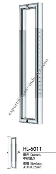 Buy cheap Stainless steel door handle HL6011, dia25 X45 X 800 from wholesalers