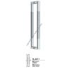 Buy cheap Stainless steel door handle HL6011, dia25 X45 X 800 from wholesalers