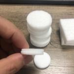 Circular/Square Needle Felt White Cotton Pulp Respirator Air Filter For HIV