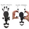 Buy cheap Anodizing 6 Claws X Claw Motorcycle Phone Mount Anti Skid Phone 8 Use from wholesalers