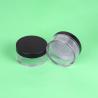 Buy cheap Private Label Clear Matte Cosmetic Loose Powder Sifter Jar with Black Frosted Screw Cap 3g 5g 10g 20g 30g 50g ABS PS from wholesalers