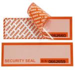 VOID material warranty void non removable labels,tamper evident honeycomb