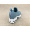 Buy cheap Women blue platform flyknit loafers with breathable mesh upper microfiber and heightening from wholesalers
