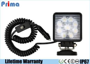 China Square Magnet Base LED Work Lights 27W Power IP67 Waterproof 6000K Cool White on sale