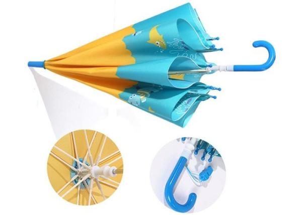 Buy cheap Stronger Cute Kids Umbrella , Small Umbrella For Kids Pongee Full Color Printing from wholesalers