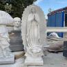 Buy cheap Virgin Mary Statues Marble Sculpture Virgin Of Guadalupe Statue Life Size Religious Catholic Handcarved White from wholesalers