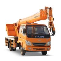 Buy cheap Construction Small Telescopic 8 Ton Truck Crane QY8 With Basket product