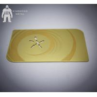 Buy cheap 24K Real Gold Plated Laser Cut Metal Business Card Membership Card product
