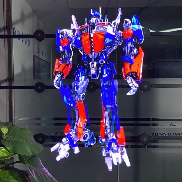 Outdoor Advertising Floor Holographic Projection 3d Hologram Display Led Fan With Waterproof Cover