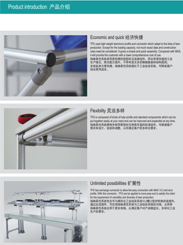 JY-L5 Aluminium Box Section Connectors Free Outer Type Aluminum Pipe Connector