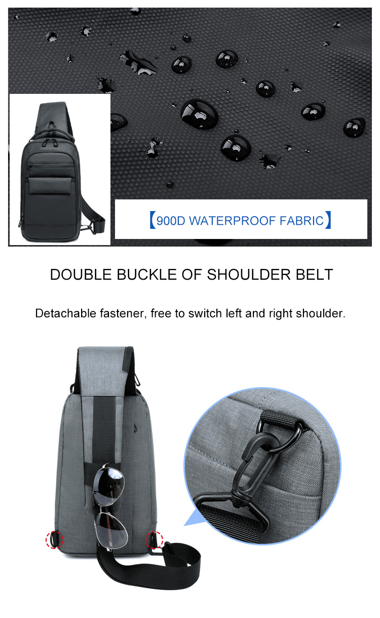 Fashionable Waterproof 900D Single Strap Backpack Single Strap Backpack OEM ODM
