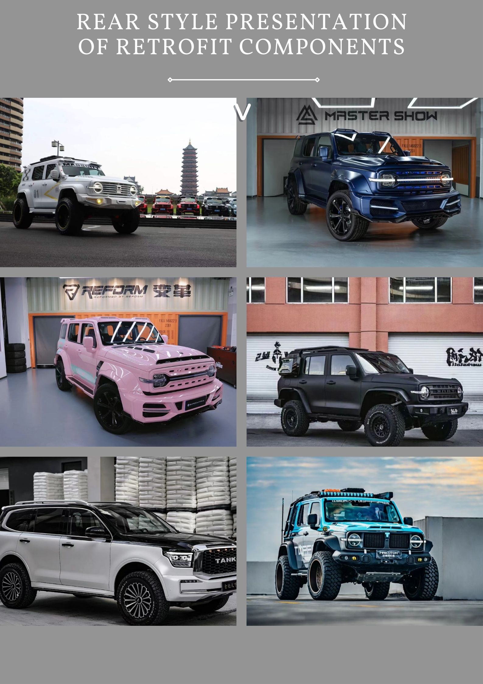 Great Wall Tank 300 500 Jeep Car 227Hp 5 Seat Gasoline 4WD SUV with Hybrid cars