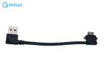 USB 3.0 USB-A Male Left Angle To USB 3.0 Micro-B Male Right Angle Cable For HD