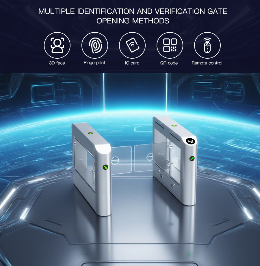 HCW OEM Bidirectional Turnstile Biometric Access Control 45kg Operating Weight