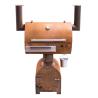 Buy cheap Outdoor Corten Steel BBQ Fire Grill Charcoal Smoker With Circle Plancha Grill Plate from wholesalers