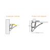 Buy cheap Surface Mounted Plasterboard LED Profile , Silver Extruded Aluminum LED Channel from wholesalers