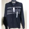 Buy cheap Men's Zip Up Navy Blue Sweater Hoodie 56% Polyester 44% Nylon from wholesalers