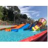 Buy cheap 200m2 Area Wide Family Water Slide For Children Easy Installation from wholesalers