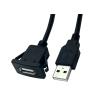 Buy cheap Durable Computer Data Cable Mount Panel USB2.0 A Female to male extension cable from wholesalers