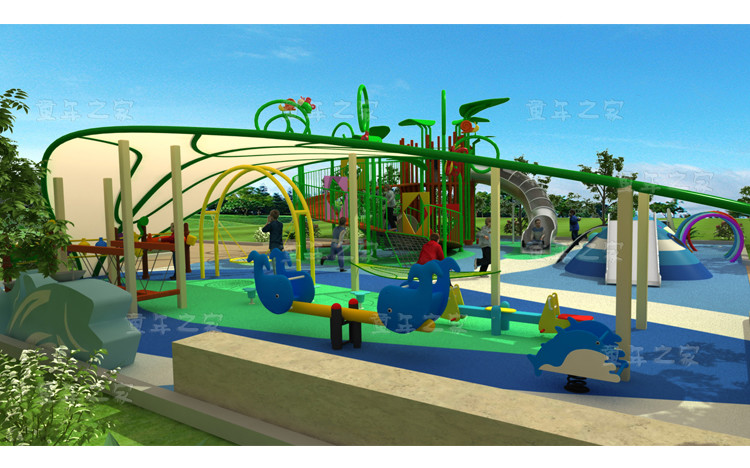 Custom Size Kids Outdoor Playground Equipment Garden