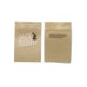 Buy cheap Paper Kraft Bag Stand up Zipper Kraft Paper Pouch Waterproof Zipper Sealed Resealable from wholesalers