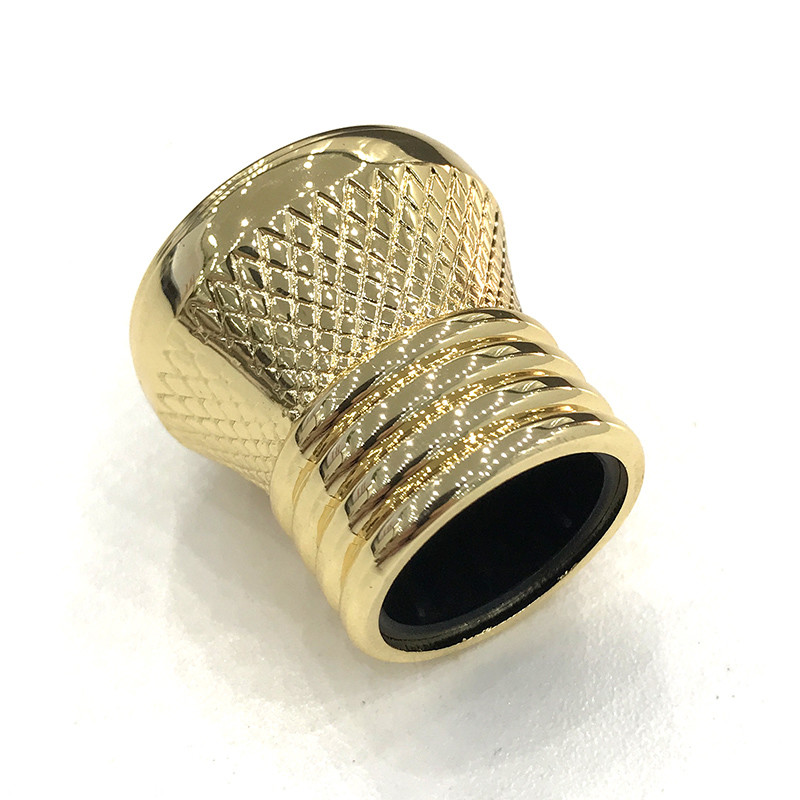 Smooth Surface Zamac Odor Stopper Bottle Cap In Round/Square/Rectangle/Customized