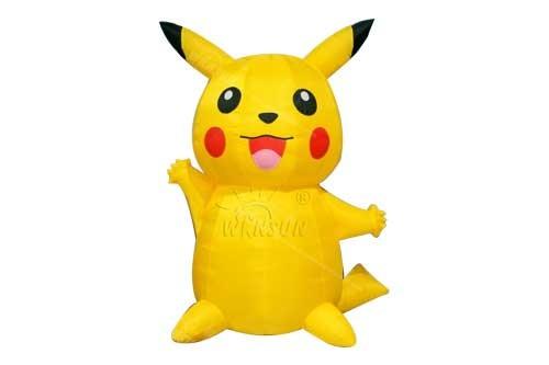 Buy cheap 0.9mm PVC Material Inflatable Model / Pikachu Customized Size Available from wholesalers