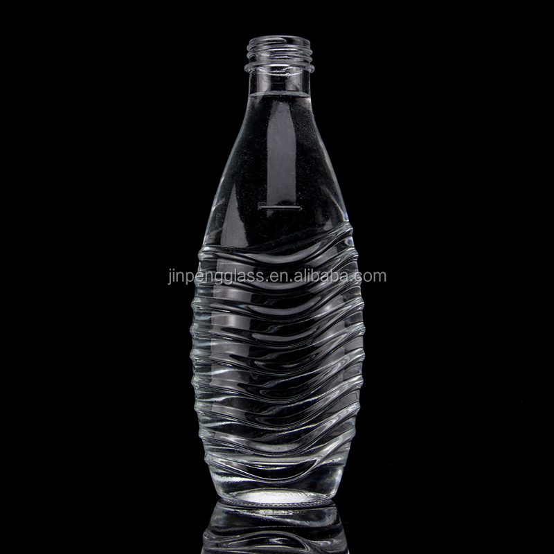 700ml Guitar Shaped Glass Bottles With Cork Cap for Clear or Customized Vodka Whisky