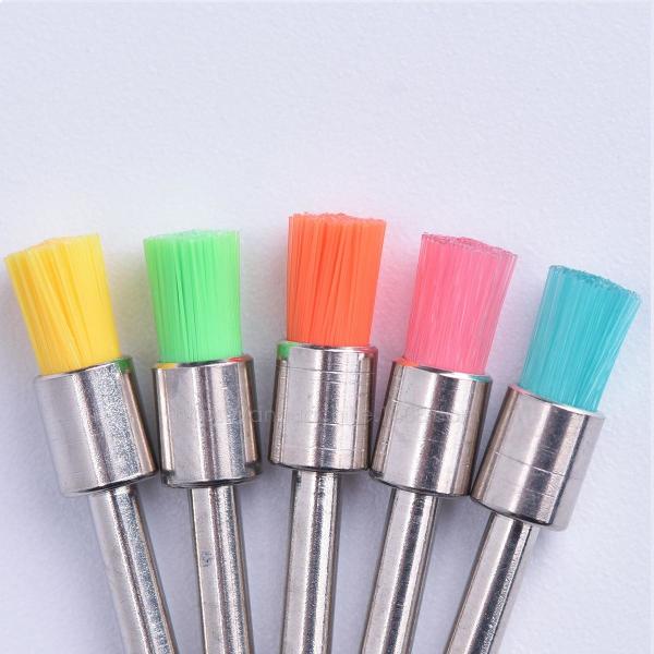 Buy cheap Bowl Type Dental Prophy Brush Latch Soft Colorful Nylon Flat Head Pen Shape from wholesalers