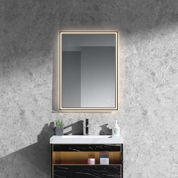 Buy cheap Hotel Silver Lenses Backlit Touch Sensor Led Bathroom Mirror with Light and Magnifying from wholesalers