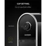 150W Burr Coffee Grinder ABS Adjustable 2-12 Cups 14 Setting Electrical Coffee