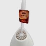 Strong Bristles Toilet Cleaner Brush Long Handle Economic White Holder