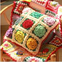 Buy cheap new cotton crochet pillow cover cotton knitted pillow cover cushion towel for product