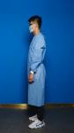 190cm 45g Water Resistant Disposable Isolation Gown
