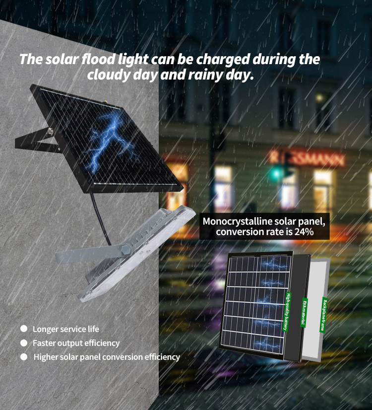 KCD Outdoor Super Brightness Floodlight High Lumen Commerical IP67 100w 200w 300w 400w 500w 600w Solar Rechargeable