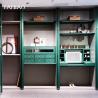 Buy cheap Green Walk-in Closet L-Shaped Wardrobe with Make-up Vanity from wholesalers
