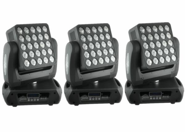 Quality Top 1 Flat 25 x 12w High Lumen American CREE, RGBW Color Mixing LED Moving Head Light / Square DJ Moving Head Lights for sale