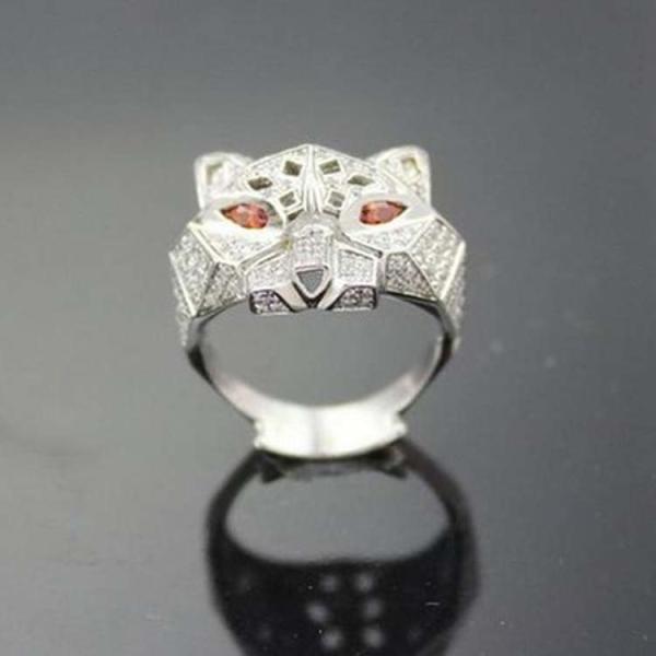 Buy cheap Women Jewelry Lion Sstyle 925 Silver Cubic Zircon Ring (F01) from wholesalers