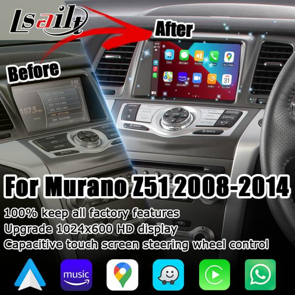 Buy cheap Nissan Murano Z51 Wireless Carplay Android Auto multimedia HD screen upgrade from wholesalers