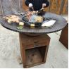 Buy cheap D1000mm Rusty red Corten Steel BBQ Grill Metal Barbecue Grill Outdoor Fireplace from wholesalers