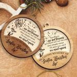 wooden Memory Ornament Christmas Gifts Memorial Ornaments Laser File In Memory