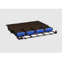 Buy cheap Rack Mount 1U SC UPC Fiber Optic Patch Panel For FTTH product