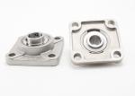 Grub Screws Metric Pillow Block Bearings Flange Mounted Stainless Steel 4 Bolt